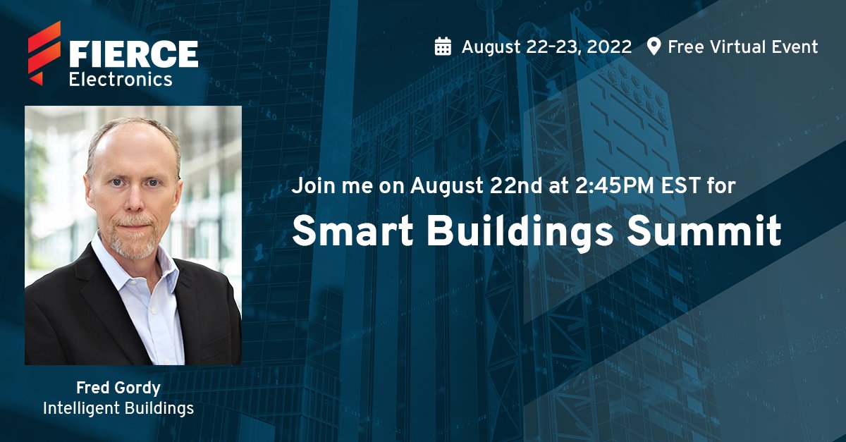 IntelligentBldg's tweet photo. Mark your calendars for Monday! The Smart Buildings Summit will have a FREE virtual event featuring Fred Gordy as a panelist. He will speak on "Bulletproof #Cybersecurity: Implementing a Defensive Plan for a Smart Building IoT Network."

🗨️REGISTER
 https://t.co/GaiRuLbCgD https://t.co/2fQqXizYCl