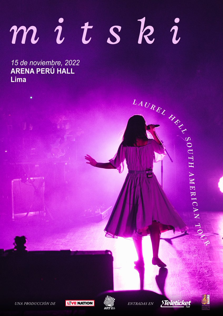 RT @mitskileaks: Tickets for the show in Lima, Peru are on-sale now at https://t.co/3cONK33oV5. https://t.co/AGTEtjlzjC