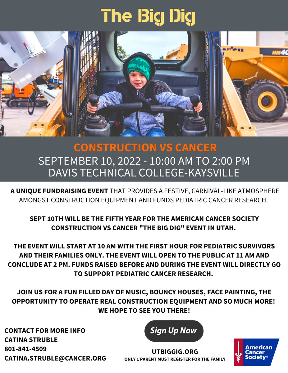 The Big Dig–Construction VS Cancer event is just three weeks away! Have you signed up? We'd love to see you there! Sign up and learn more here: e.givesmart.com/events/q0J/
.
.
#GenevaRock #ClydeCompanies #BuildBetter