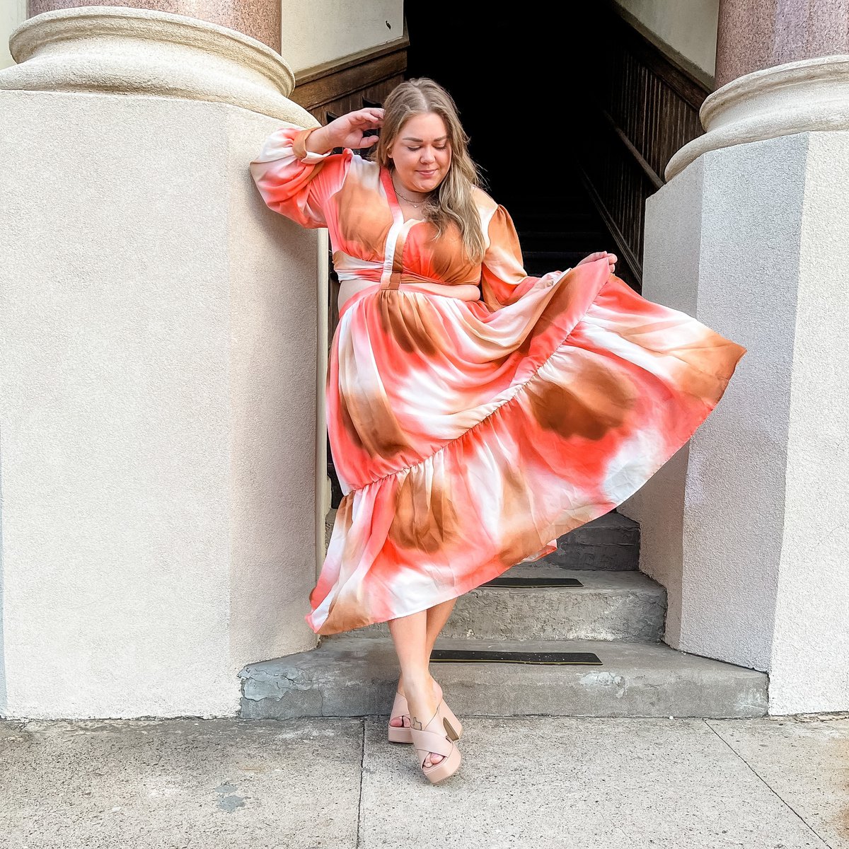 byAshleyStewart's tweet image. Sassy and sexy are served hot this summer in this gorgeous maxi dress 💅