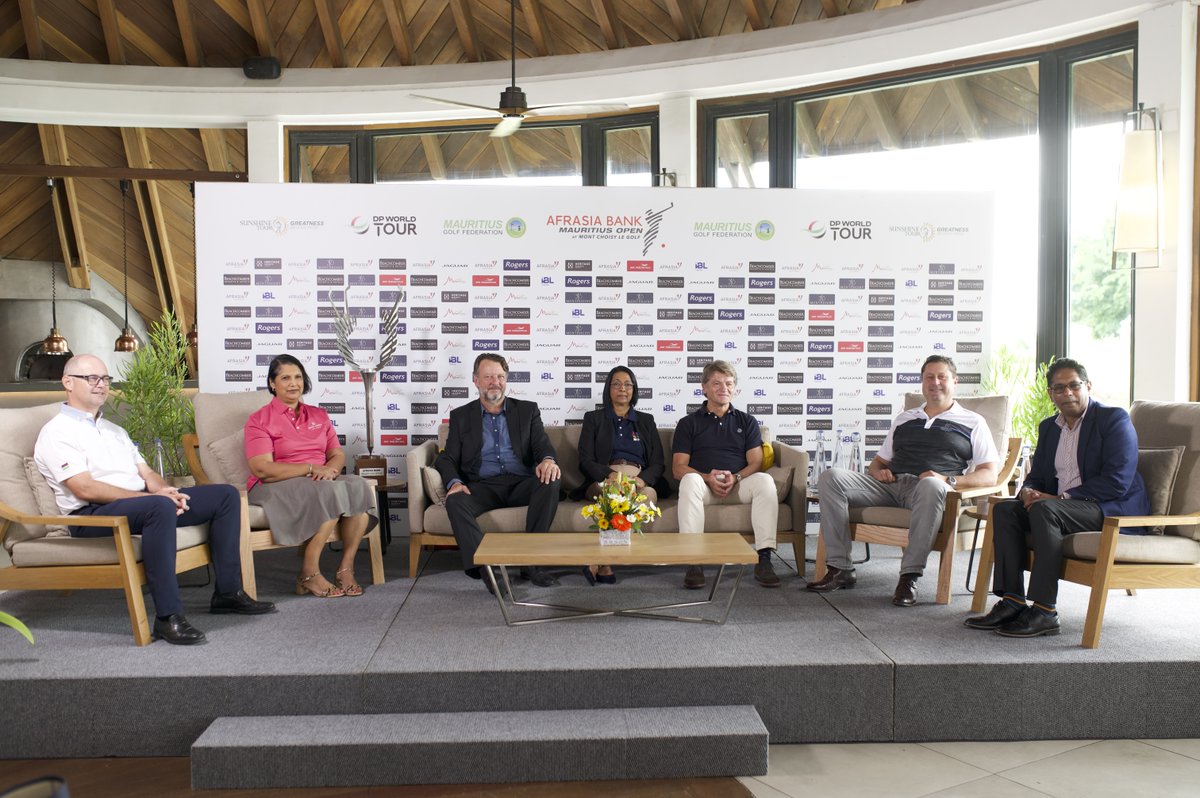 AfrAsiaMRUOpen's tweet photo. Magnificent morning at @MC_Le_Golf, hosting the official press conference to launch this year's AfrAsia Bank Mauritius Open on the @DPWorldTour &amp; @Sunshine_Tour.

@AfrAsiaBank 

#Mauritius
#Paradise
#Sea
#Sun
#Golf
#GolfInMauritius https://t.co/e6TFUgVGt5