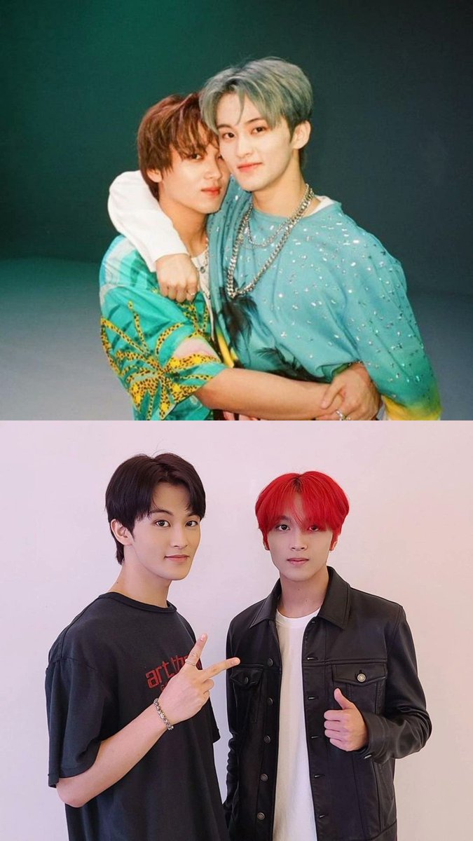 doyoungscarrott's tweet photo. the difference between markhyuck's last pic and their latest one 🤣 https://t.co/VSLbrITmar