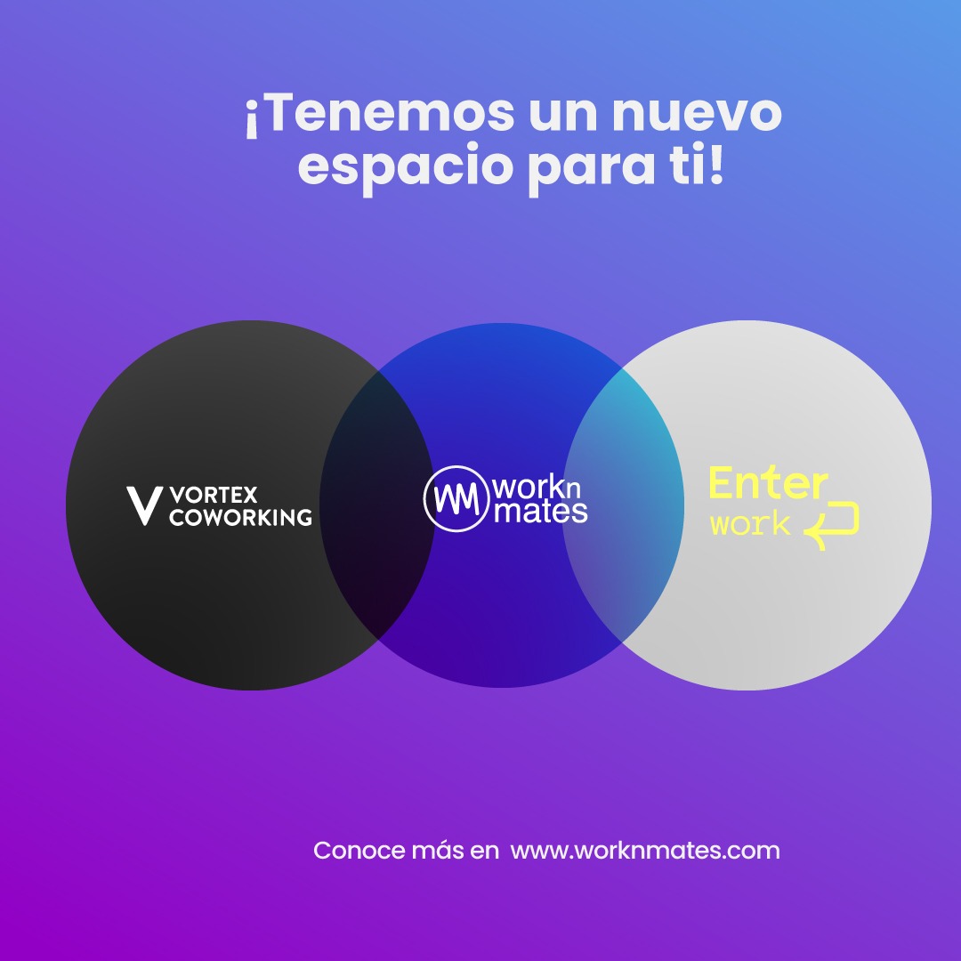 Seguimos creciendo en #México y #España 
¡Vortex Coworking en Valencia y Enter Work en Yucatán te esperan!
Link en la bio