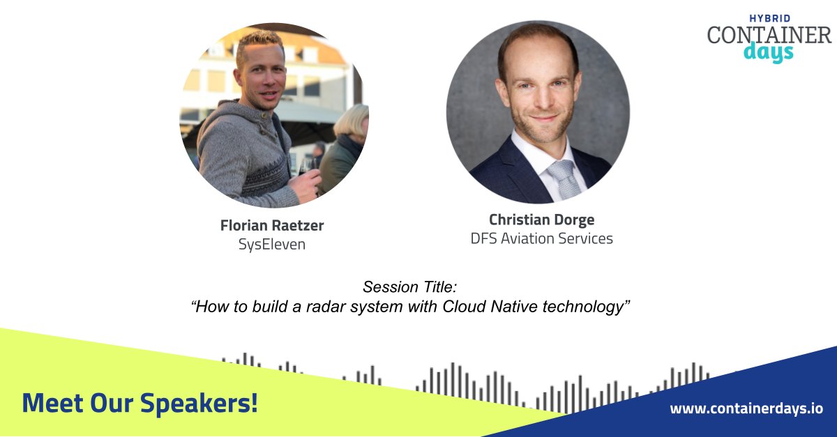 Get ready for these two great speakers!🥳 Meet Florian Raetzer from @SysEleven & Christian Dorge from @DFS_AS_company who will be speaking at CDS22. You can't miss it!🎟️Get your ticket - tickets.containerdays.io/c/ViId7jAec/ #CDS22 #GoingtoCDS22 #Kubernetes #k8s #cloudnative #multicloud