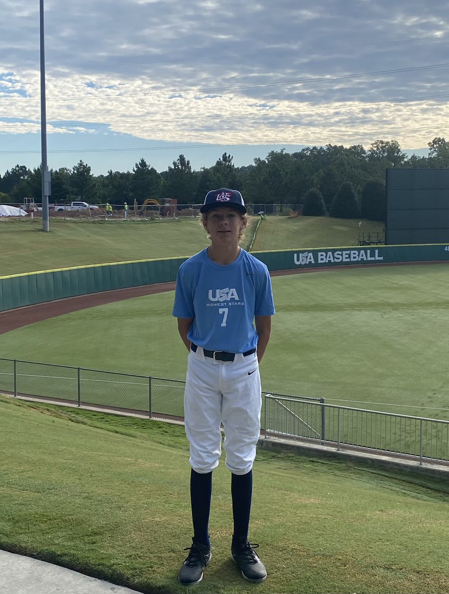 Good luck to one of our boys playing for <a href="/MidwestNTIS/">Midwest NTIS</a> <a href="/USABaseball/">USA Baseball</a> <a href="/USABaseballNTIS/">USA Baseball NTIS</a> in Cary, NC.  Represent <a href="/JHSbaseball2014/">Jackson Baseball</a> well! #homegrown