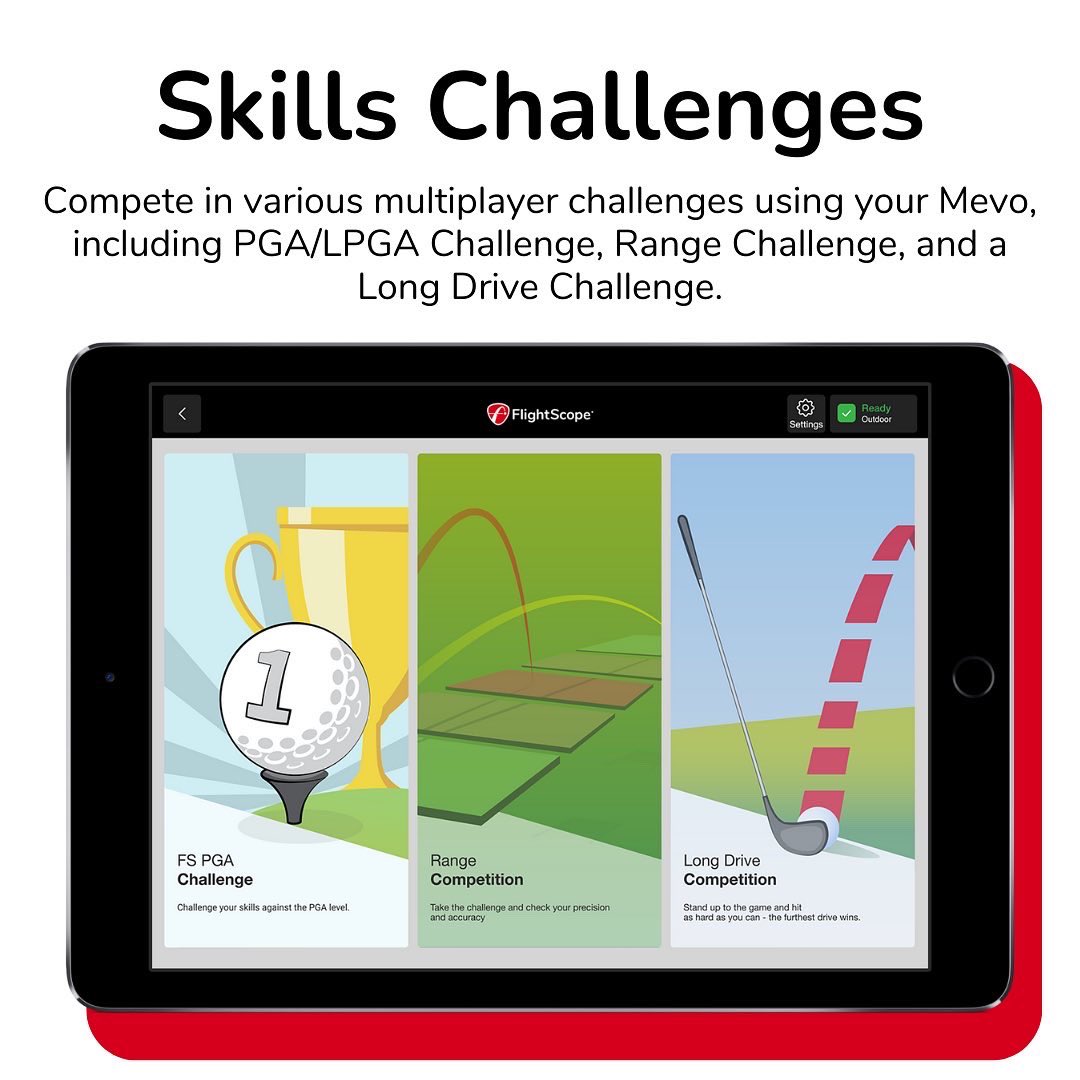 FlightScopeGolf's tweet image. #icymi Mevo just got some exciting updates! All Mevo users can now play skills challenges &amp;amp; use data margins through the FS Golf app. 

Download the FS Golf app for free on the Apple App Store or Google Play Store to get started 💪
 
#performancedatayoucantrust #flightscope