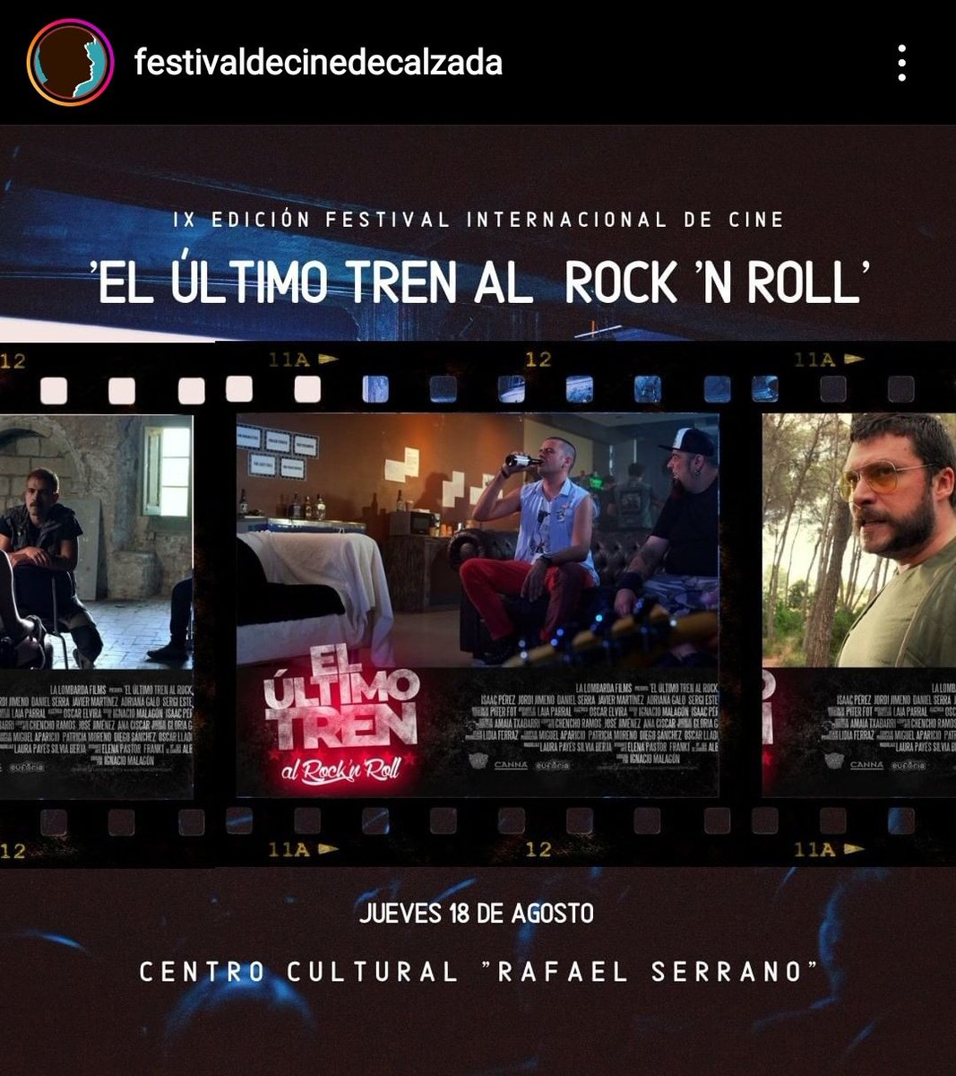 lalombardafilms's tweet photo. Hoy a las 22h puedes ver la peli en el Festival Internacional Calzada de Calatrava 🤘
Deseadnos suerte🍀🍀🍀
#rubicity #rock #film #music #punkrock @conunpack @RipperSeeds https://t.co/WchowSLL1W