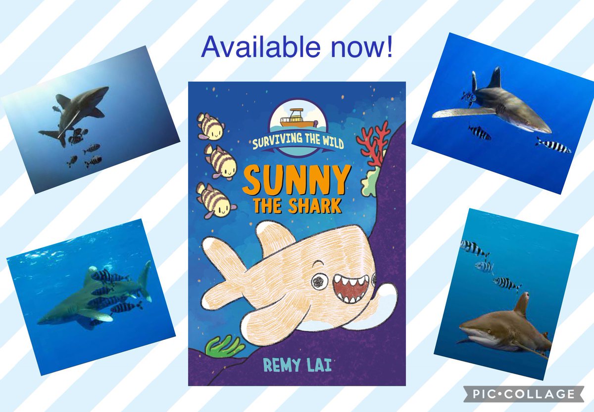 New installment in <a href="/Remy_Lai/">Remy Lai</a> Surviving the Wild series is an engaging graphic novel about an oceanic whitetip shark, his pilot fish companions and a nasty piece of plastic. Factual and fun for younger elementary readers. <a href="/HenryHolt/">Henry Holt & Company</a> #BookAllies