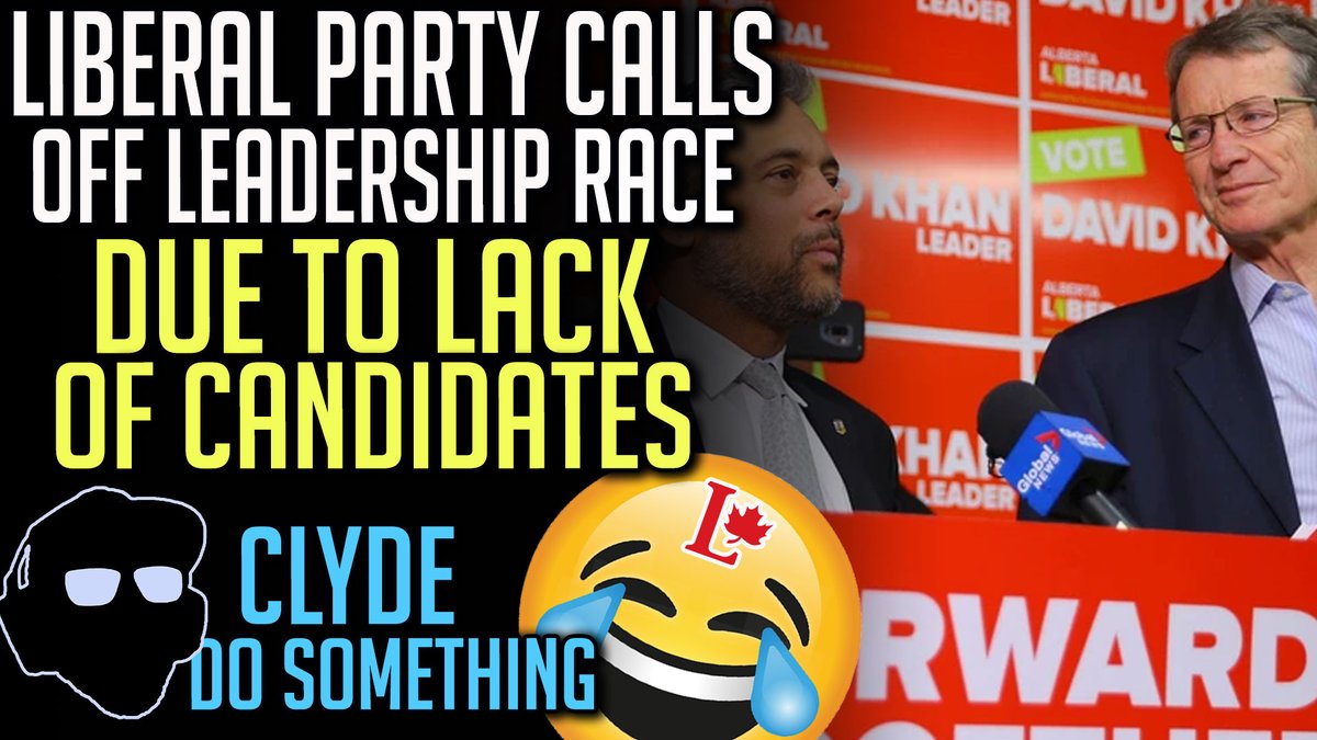 ClydeDoSomethin's tweet photo. Nobody Wants to be Liberal Party Leader in Alberta - Race Closes with No... https://t.co/JpYzvRFijU via @YouTube 
Video Link👆

#LOL #cdnpoli #Canada #Alberta #liberals #Ls #LiberalismIsAMentalDisease #LiberalHypocrisy #Trudeau #media #TrudeauCorruption https://t.co/eLxw5SDk5s