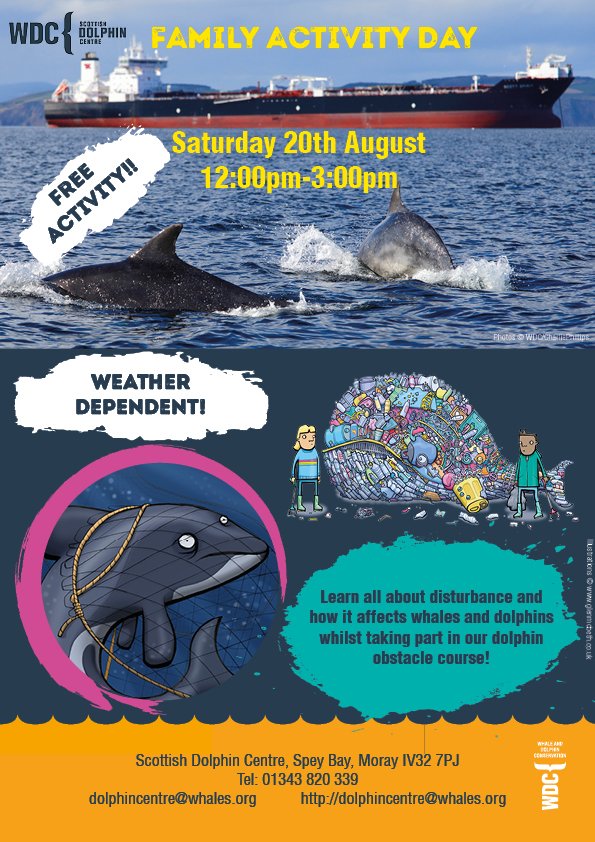 Dolphinsighting's tweet photo. Looking for something fun to do with the kids this weekend? Come along to the Centre take part in our Dolphin Disturbance Family Activity and learn how underwater noise affects Whales and Dolphins by taking part in our Dolphin obstacle course! π¬
#RudeToIntrude https://t.co/bzVWiv7IR9