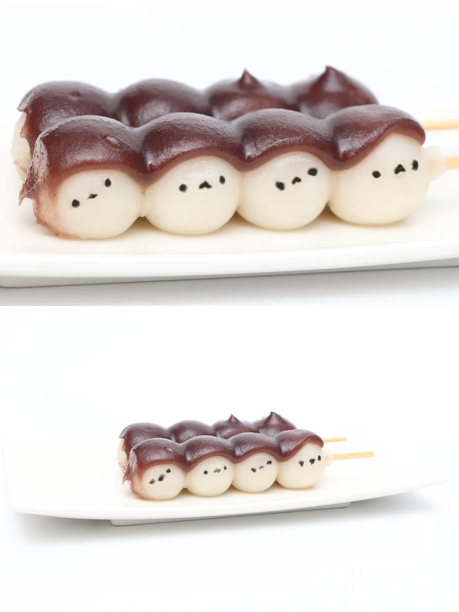 目と舌がメロメロになります。こんなに可愛い串団子見たことない！