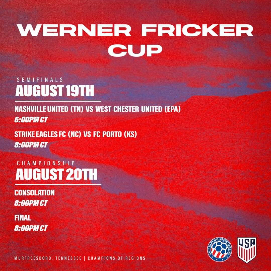 We are just about 24 hours away from the start of the #ChampionsOfRegions. Looking forward to watching some top notch Amateur Soccer games.
<a href="/USAdultSoccer/">USASA | US Adult Soccer</a> <a href="/USASARegion1/">USASA Region I</a> <a href="/USASARegion2/">USASA Region II</a> <a href="/USASARegion3/">USASA Region 3</a> <a href="/USASARegion4/">USASA Region IV</a> <a href="/ussoccer/">U.S. Soccer</a>