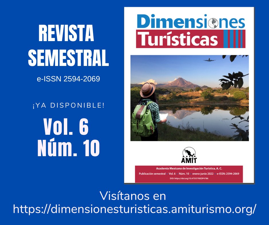 DimenTur's tweet image. #DimensionesNovedades ¿Ya viste nuestro número más reciente? Conócelo en dimensionesturisticas.amiturismo.org