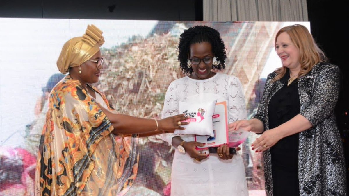 So well deserved! 🙌 

This was when <a href="/aniellaniyo/">Aniella N</a>, founder of <a href="/AhezaI/">Aheza Iwacu</a>, was recognized as a She Achiever in the #WasteManagement Category at the #AfricanWomenAwards gala in Cairo this year.

Join us in congratulating her ✨

ow.ly/uqUH50Kniib

#SFFrockstars