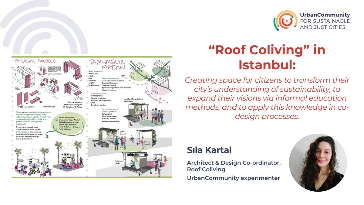 sustjust_cities's tweet photo. Last but certainly not least: our 9th #UrbanExperiment is the #RoofColiving project, which is giving all Istanbul🇹🇷 citizens a space to shape their city's sustainability approach. The participatory co-design process starts in August.
🧭 And that's a tour of our #UrbanCommunity! https://t.co/MGOlfjEDaf