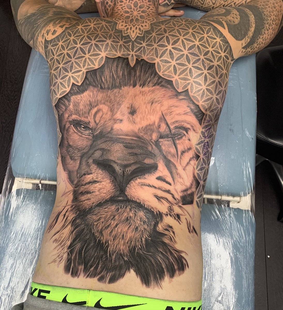Backs nearly done. 🦁