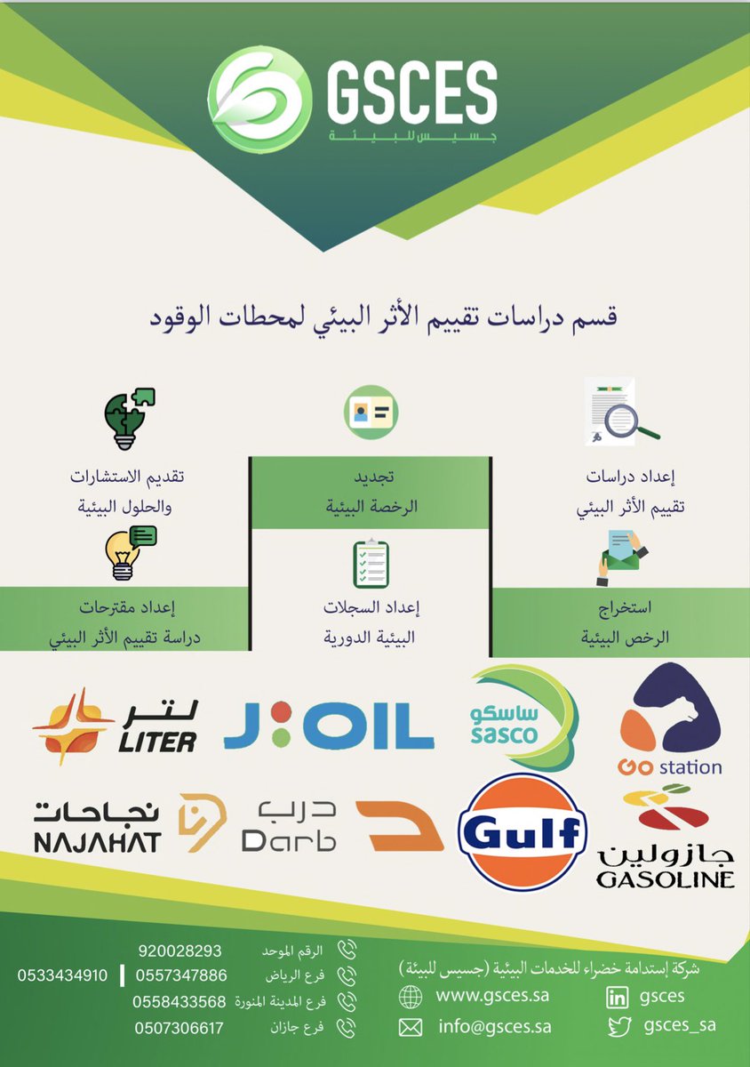 GSCES_sa's tweet photo. نفخر بعلاقتنا الإستراتيجية مع كبار شركات الخدمات البترولية، في تأهيلهم بيئياً

وثقوا بنا، وخدمناهم بإحترافية

شكراً شركاء النجاح في هذا القطاع الخدمي الحيوي الهام 
. https://t.co/2TpmLnagME