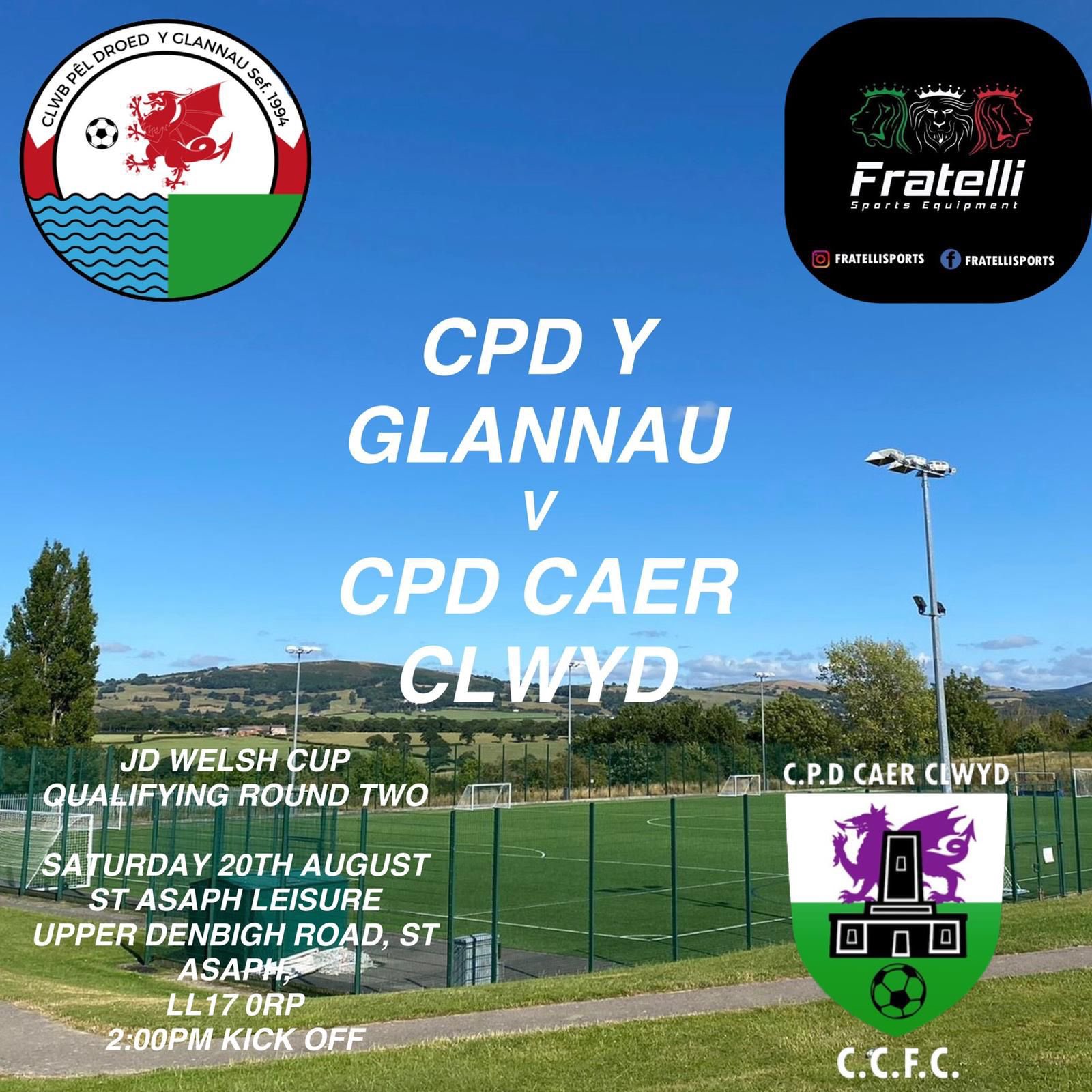 Clwb Pêl Droed Y Glannau on Twitter fixture/ Gem nesa 🏆 JD