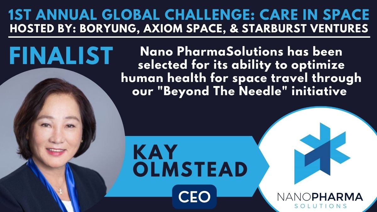 Nano_PS_1's tweet photo. Thank you @Axiom_Space, @Starburst_vc, and Boryung Pharmaceutical selecting us as a CIS finalist! 
To learn more, visit our website: https://t.co/cgwoVYfCtr #CareInSpace #BoryungPharma #AxiomSpace #StarburstVC #SpaceHealth #SpaceMedicine #Nanomedicine #nanodrugs #smallmolecule https://t.co/lNFr9Cvv2z