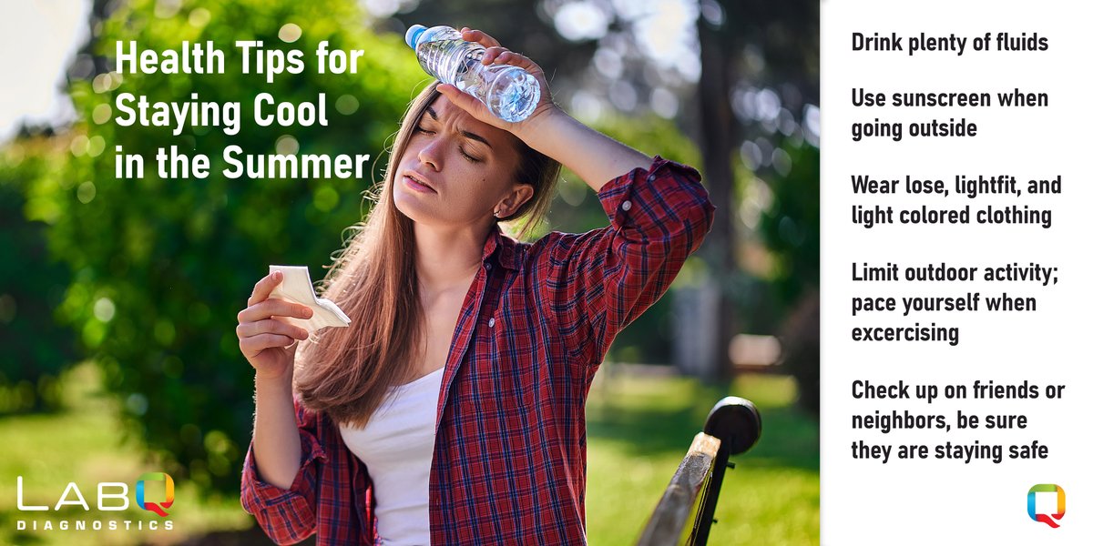 LabQ247's tweet image. Staying cool is critical to summer fun. Here are some tips to beat the heat!