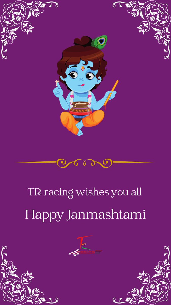 teamrgitracing's tweet photo. Wishing you Happy Janmashtami to all❤️
May this auspicious day bring all the goodness to your life. 
#Janamashtami2022 https://t.co/d0fzHBQg1C
