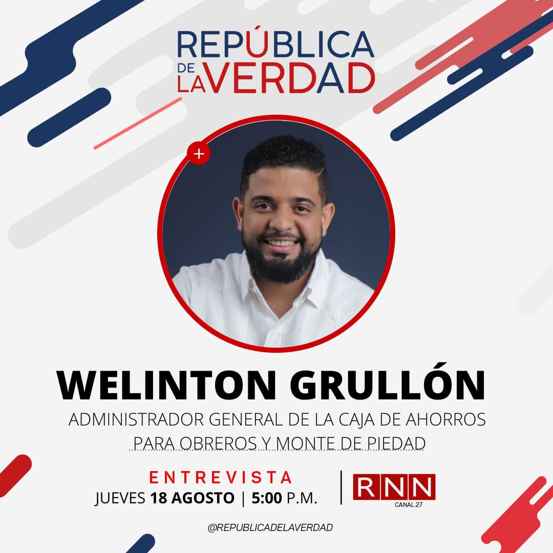 wegrullon's tweet image. Esta tarde a las 5:00pm estaré por el programa @republicadelaverdad por @rnncanal27 con mi amiga @roselvisvargas hablando del discurso del presidente @luisabinader y de rendición de cuentas de nuestros 2 años al frente de @montedepiedadrd No te lo pierdas!
-
#ATiempoCompleto