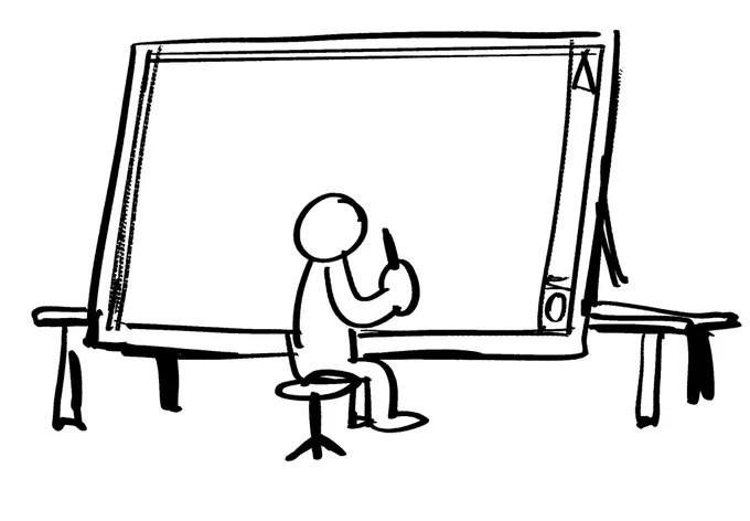Had a dream where I met a person with a cintiq that looked like this 