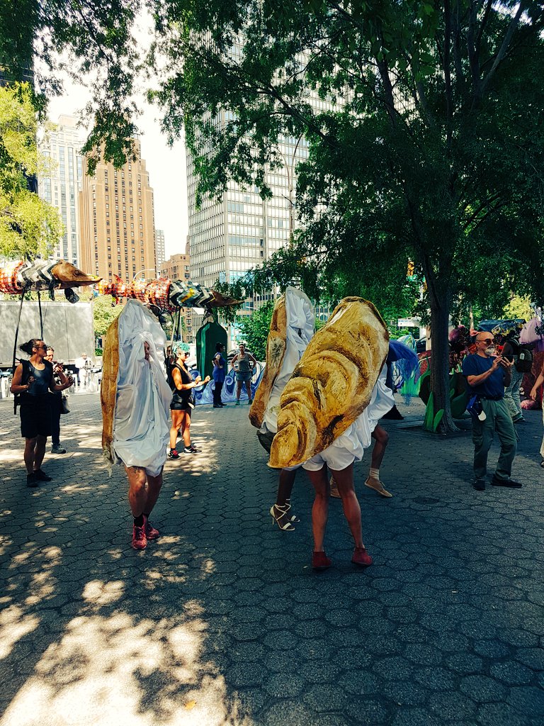 Shout out to the dancing Oysters at the @Greenpeace rally for a #GlobalOceanTreaty during the #BBNJ Negotiations at the @UN

If you're in NYC, 47th St and 2nd for more #oceanactivism 

@HighSeasAllianc @greenpeaceusa @RiseUp4theOcean