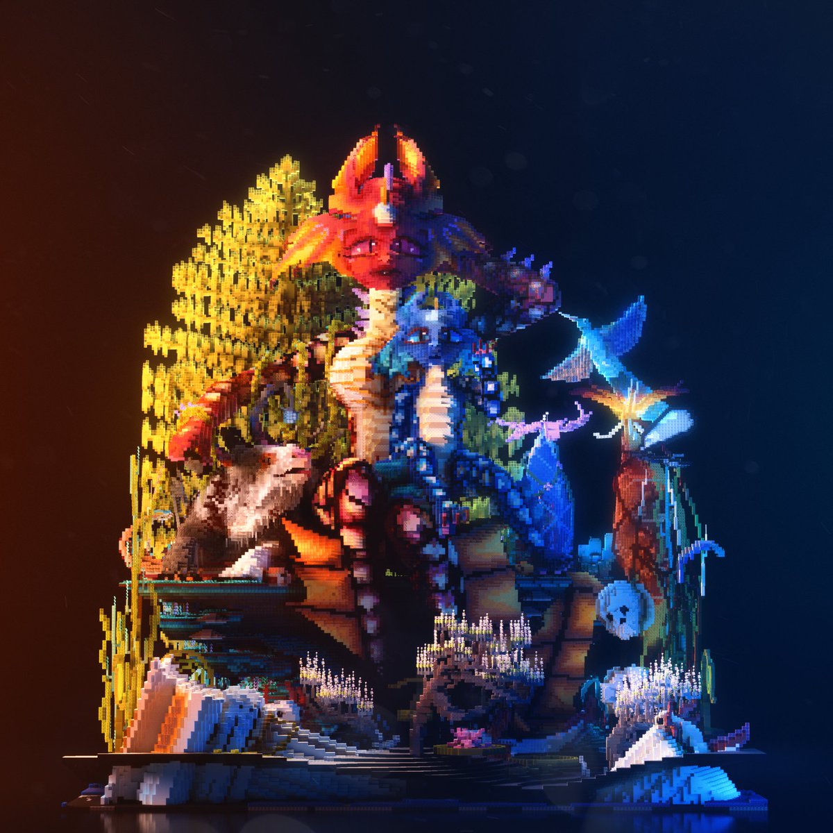 A perfect shot of an amphibious mother and her son.

Congratulations on second place our brilliant <a href="/Aspera_2704/">Aspera</a> in <a href="/keystone_builds/">Keystone Builds</a> contest. We love u

Thanks <a href="/forrrsa/">Forsa</a> for this wonderful render

#minecraftbuilds #minecraft <a href="/MCBuildShowcase/">Minecraft Builds Showcase</a> <a href="/BuildersRefuge/">Builder's Refuge</a>