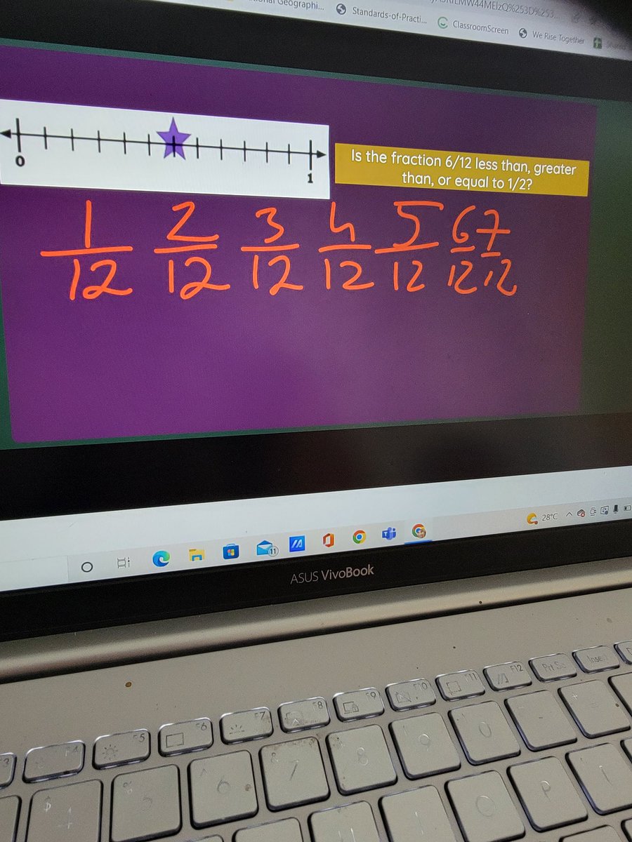 Loving the whiteboard feature in <a href="/quizizz/">Quizizz (now Wayground)</a> it really helped when reviewing how to compare fractions during today's asynchronous meeting and mini lesson.  Great work <a href="/MSzechynski/">Monika Szechynski</a> @zammitmary <a href="/PeelSchools/">Peel District School Board</a> #mathbridge <a href="/RhodenEDU/">Omari Rhoden</a>