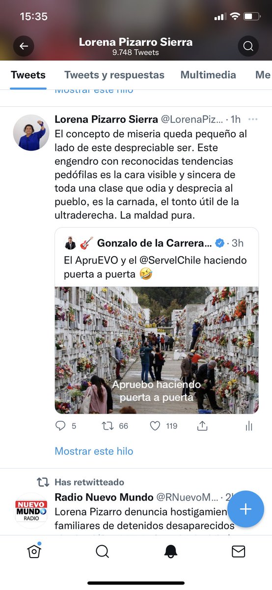 Lorena Pizarro Sierra tweet media