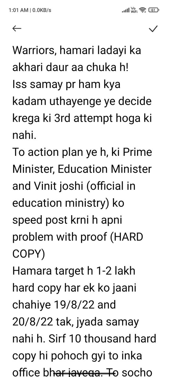 shashan30655227's tweet photo. #JEEMainsThirdAttemptForAll 
@JeeMains_2022 @dpradhanbjp @DG_NTA @erPawanBhadana @narendramodi @ZeeNewsEnglish @aajtak @indiatvnews 

JEE ka 3rd ATTEMPT chahte ho? 
READ IT 👇👇 https://t.co/VngsxibAhg