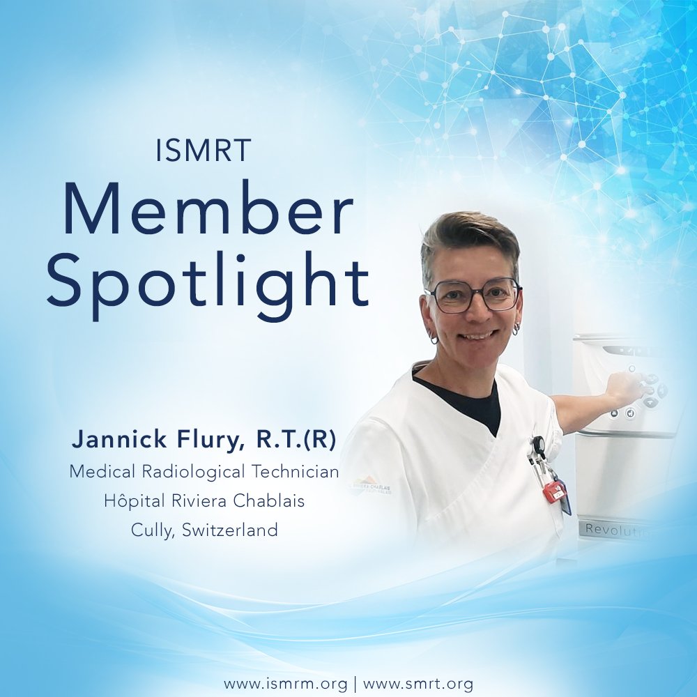 Our Member Spotlight for August is Jannick Flury from Cully, Switzerland! 'In my first job, I had the chance to begin working in MR right away. It has been my 'favorite' modality since the beginning.' Read more: bit.ly/3QBKGaV