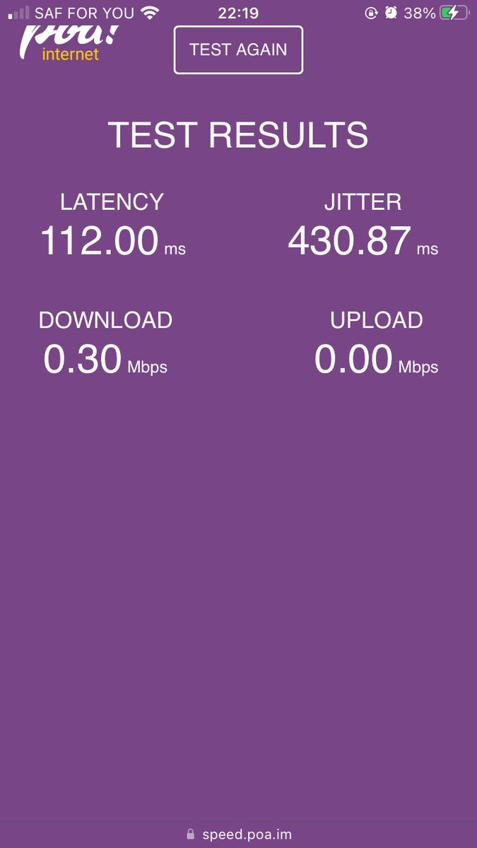 EmMwihaki's tweet photo. @poa_internet what’s in God’s name is this 🤦🏽‍♀️? I’ve been raising complaints on your DMs time and again but all I hear is Try using a USB cable instead of the charger provided mara run a speed test.
What’s the point of having internet when you keep buying data? https://t.co/mUBi5LdOUI