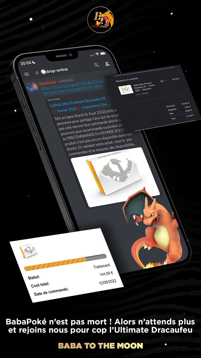 Pour préparer au mieux la sortie du coffret ultimate Dracaufeu, rejoins nous avec le lien suivant : cutt.ly/EXvZUWz 
Soyez vifs, le nombre de place est limitée !