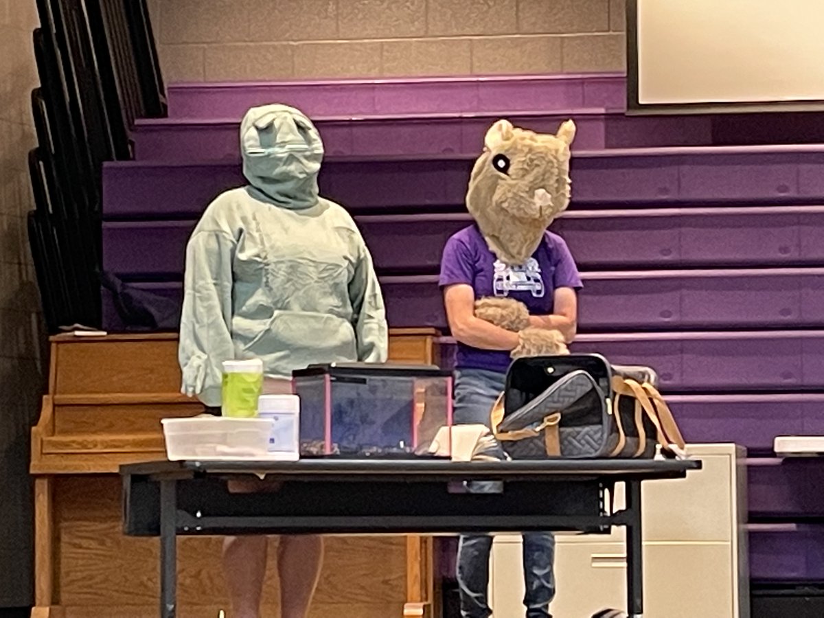 KGCSdivision1's tweet photo. Sealston Elementary kicked off reading Friendship According to Humphrey as a whole school with an assembly and a Humphrey sighting!  Happy Reading, SES! https://t.co/HtZbRjPgG4