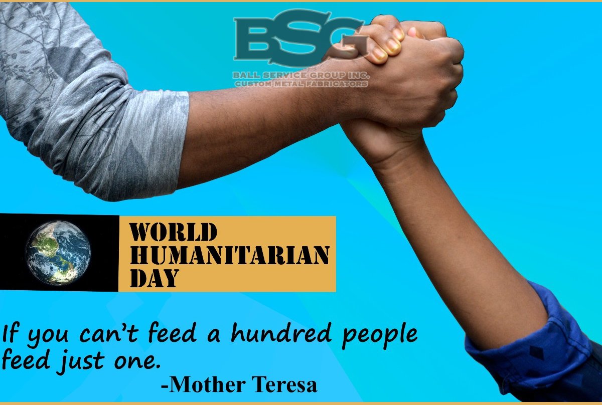 BSGCustomFab's tweet photo. On this World Humanitarian Day, let’s try being a little more kind by helping someone in the family or community. #people #community #humanitarian #love #humanity #charity #nonprofit #donate #education #peace #children #unicef #volunteer #helpingothers #motivation #fundraise https://t.co/EI631bw5P5