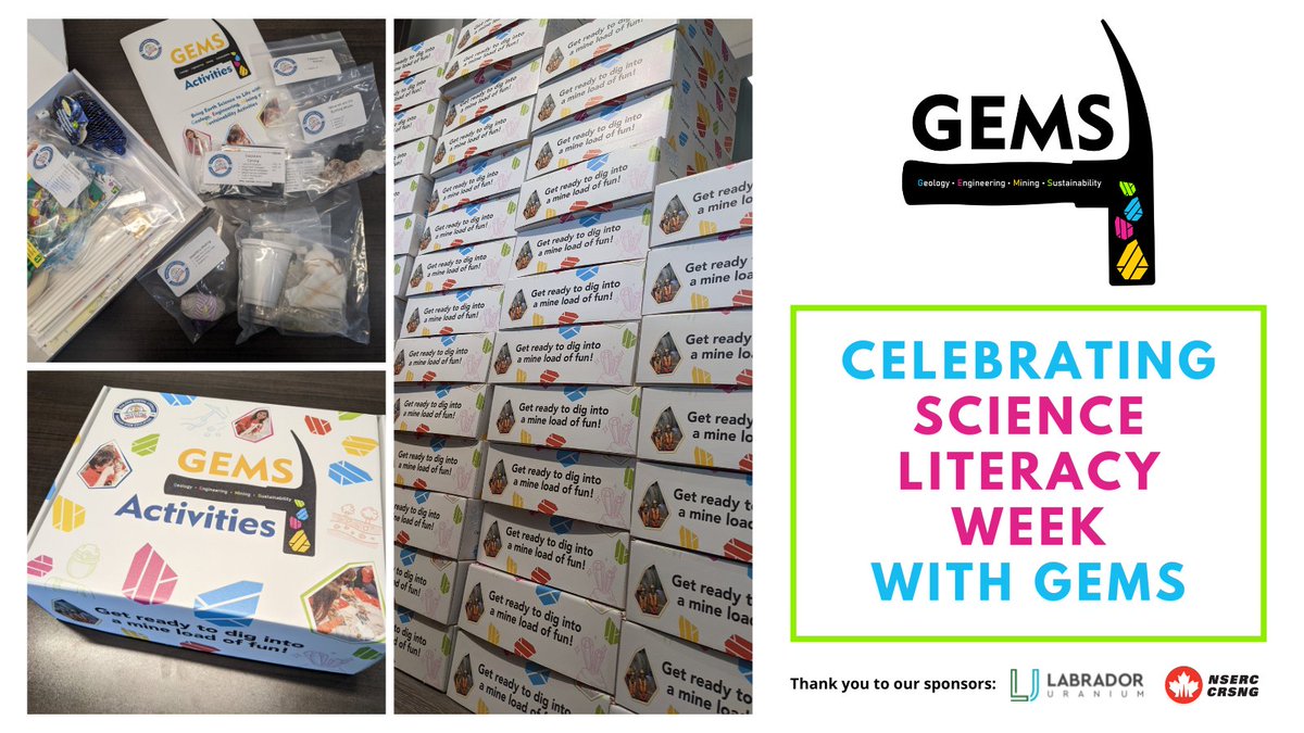 Mining Matters (@miningmattersca) on Twitter photo We spent the week assembling over 100 GEMS kits that will be enjoyed by youth during #ScienceLiteracyWeek this September. These kits will be distributed to communities in Newfoundland and Labrador. Thank you to @LabradorUr and <a href="/NSERC_CRSNG/">NSERC / CRSNG</a> for supporting this initiative. We spent the week assembling over 100 GEMS kits that will be enjoyed by youth during #ScienceLiteracyWeek this September. These kits will be distributed to communities in Newfoundland and Labrador. Thank you to @LabradorUr and <a href="/NSERC_CRSNG/">NSERC / CRSNG</a> for supporting this initiative.