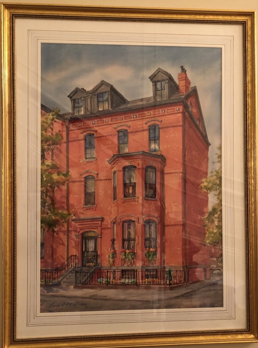Coming Soon - 1 Fairfield Street, Back Bay
5 Bedrooms | 4 Bathrooms
2 Parking Spaces
5,700 Sq. Ft. | Offered at $12,000,000

What a delight to find a Kevin J Shea painting of the property. Year unknown.
