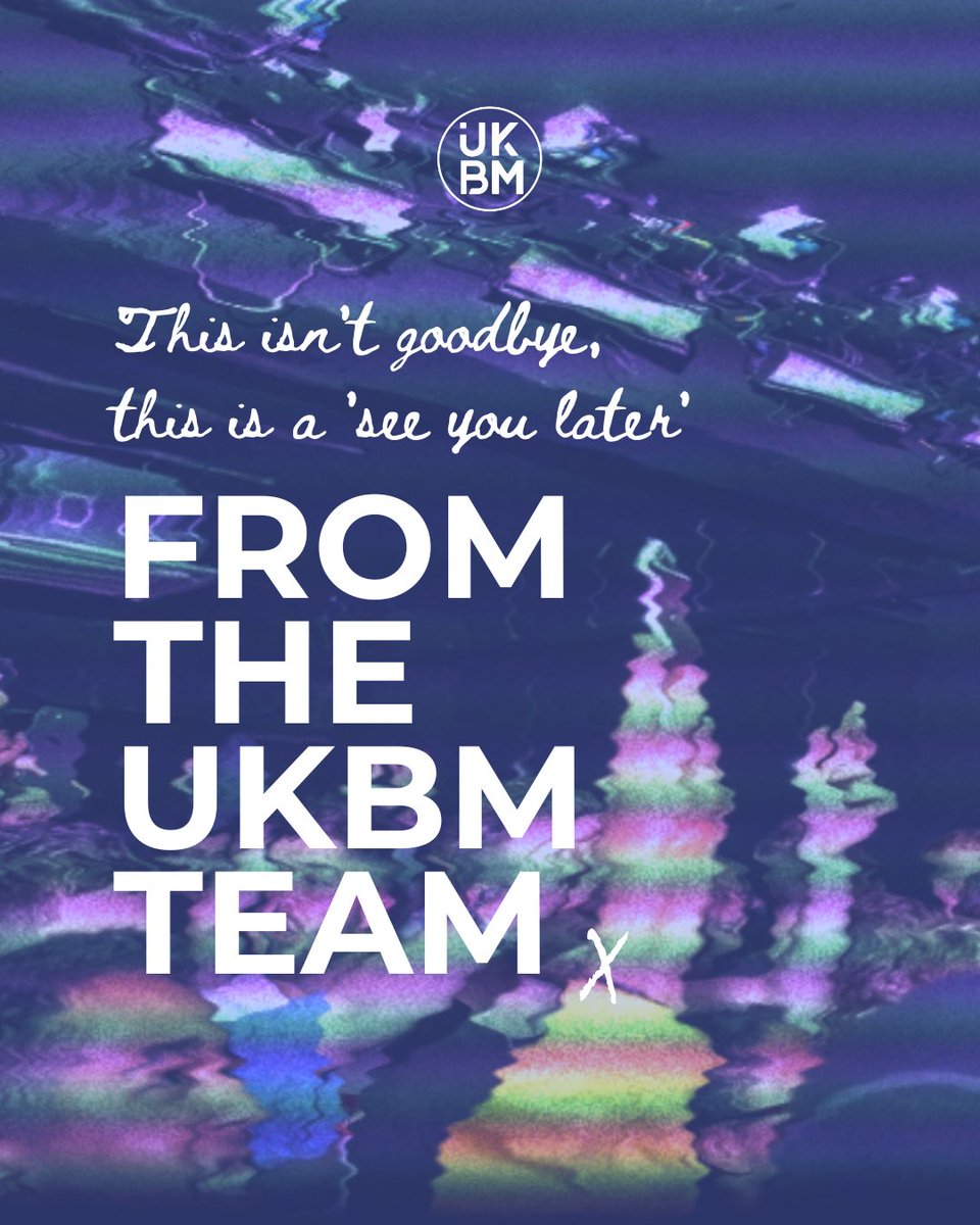 It has been a real honour to promote and support some of the finest underground music but unfortunately, we are pressing pause for the time being.

This isn't goodbye, it's a 'see you later' x 💙