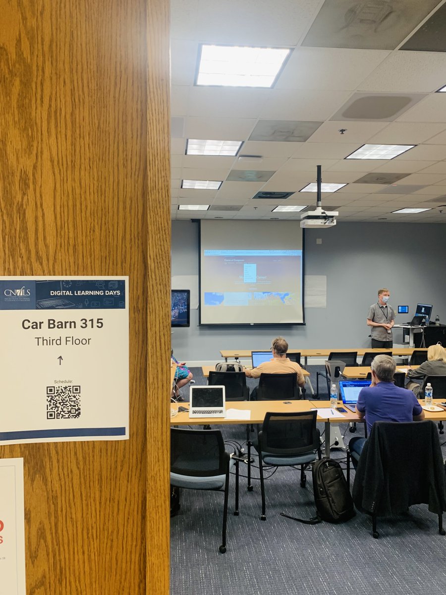 cndls's tweet image. #digitallearningdays is underway! Welcome to faculty who are joining us this morning to learn about Canvas. Join us at 2pm to learn about classroom tech.