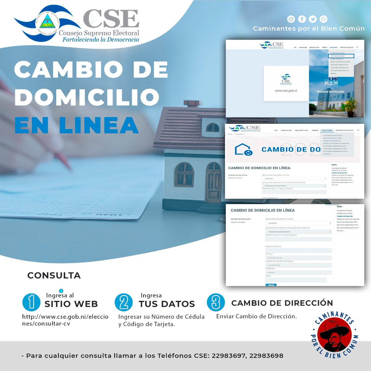 Verificación Ciudadana en Línea, por aca comparto los pasos a seguir 👇👇👇
#Nicaragua 
#CBCPatria21