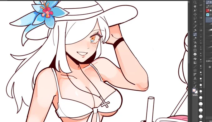 今日はゲームをしていたので絵が終わりませんでした 