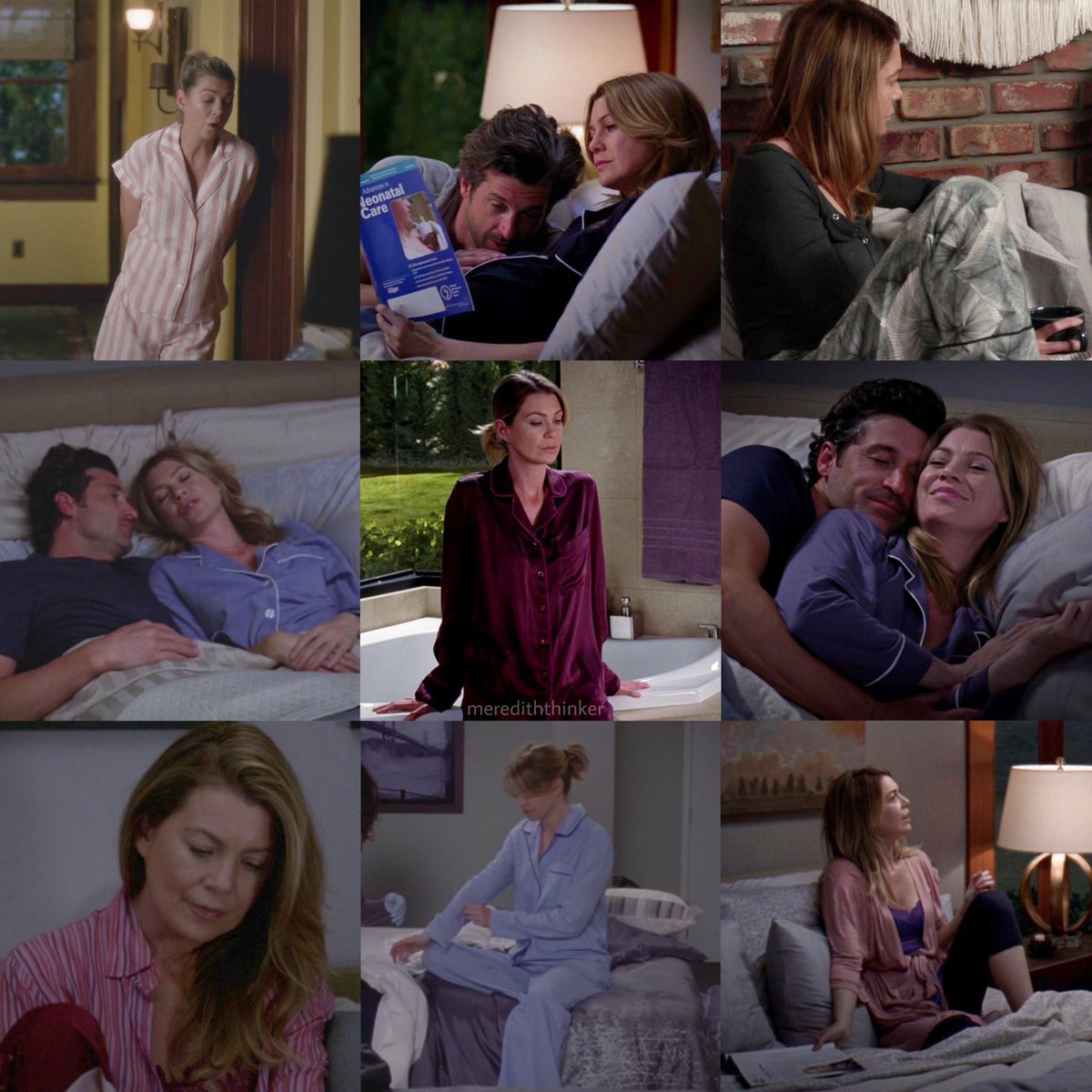 meredith grey always has the cutest pyjamas 🤕💗