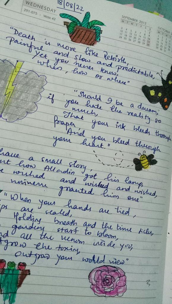 Lisalised_'s tweet photo. If you have ever used a fountain pen and never got ink all over your hands, you have my respect.

P.S. I kind of like how therapeutic this is.

P.S.S yes, I know that a grade schooler can color better than me. https://t.co/JEhyfkhk4M