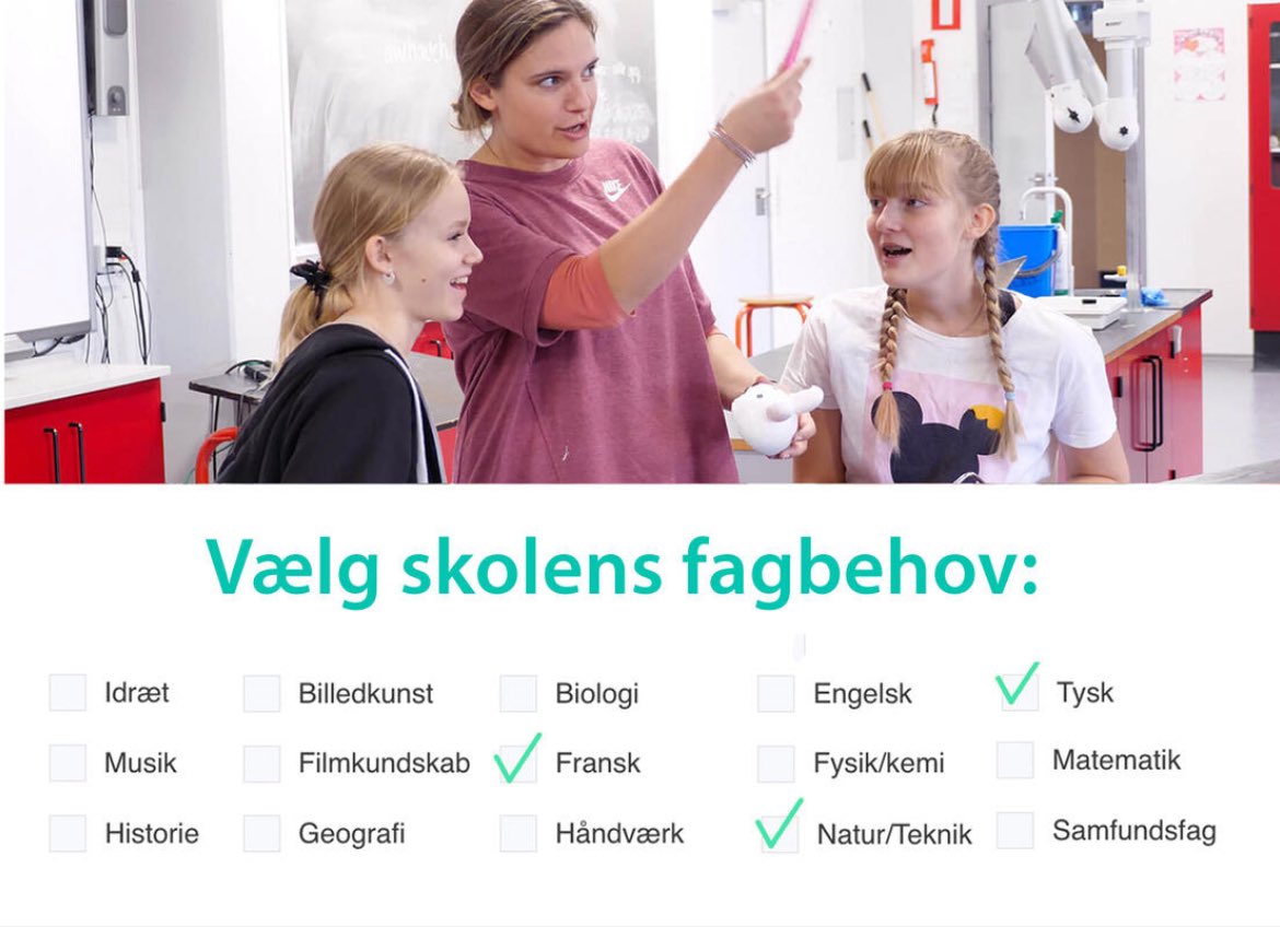 teachfirstdk's tweet photo. Mangler din skole en lærer til en ledig stilling? Vælg fagbehovet i linket nedenfor. Så kontakter vi dig, når vi har optaget et nyt hold kvalificerede kandidater via vores efteroptag i midten af sept ☀️😊 🙋🏽‍♂️

https://t.co/qsK69d2M55

#uddpol #folkeskolen #skolechat https://t.co/ZuWbHZszab