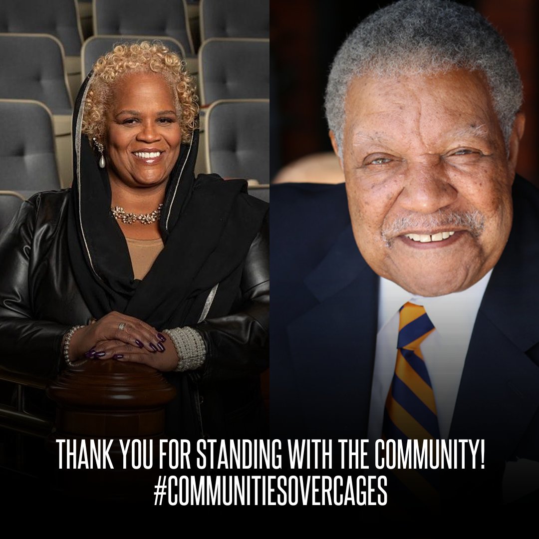 Snap4Freedom's tweet photo. In yesterday's meeting, Commissoners @ChairRobbPitts and @CommishKhadijah voted in opposition to the leasing agreement between Fulton County and ACDC.

#CommunitiesOverCAges #ClosetheJailATL https://t.co/h9J7o5b67C
