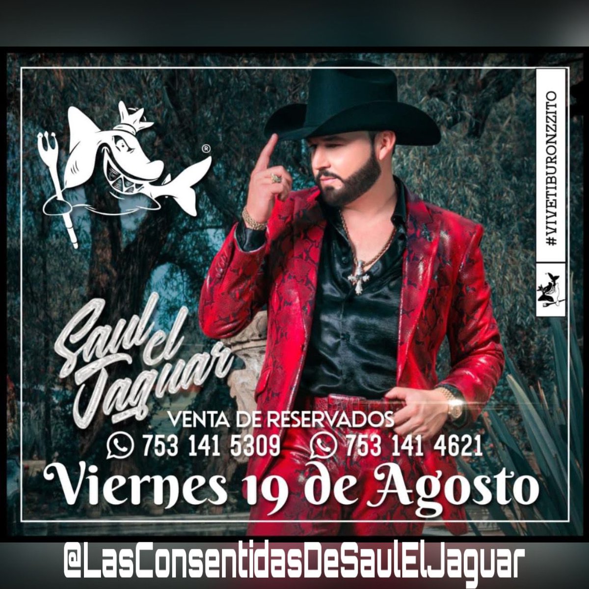 VzKimbely's tweet photo. 🟧VIERNES 19 DE AGOSTO 🟧Nuestro Consentido @sauleljaguar Cantando En El Antro Bar @tiburonzzitolazaro En Lázaro Cárdenas, Michoacán. ¡No Te Lo Pierdas! #Fugaaa #SaulElJaguar #ComoDondeYCuando #MoviditoMovidito 
#LasConsentidasDeSaulElJaguar #YoSoyFanDeCorazonDeSaulElJaguar https://t.co/UUsDbwqhJU