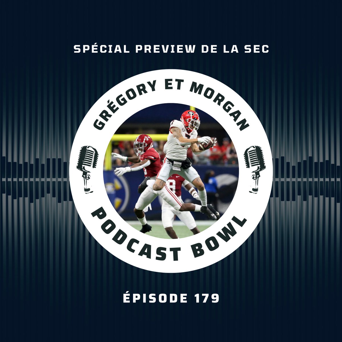 thebluepennant's tweet photo. 🎙️ Podcast Bowl
#⃣ Épisode 179
🗓️ 18.08.2022

Spécial Preview de la SEC ! 🔥

Georgia, intouchable dans la SEC East ? Texas A&amp;M et Arkansas, seuls à pouvoir renverser Alabama dans la SEC West ?

Avec @ielloradiossa et @MorganLagreeTBP.

🔊 Pour écouter ▶️ https://t.co/CxejNa7AvJ https://t.co/bnmjr1DtA6