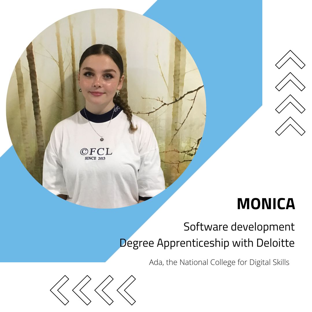 AdaCollege's tweet photo. ‘No matter where you are in your level of tech and computer science, Ada starts from the beginning.’ - Monica 

#AlevelResultsDay2022 #AlwaysAda https://t.co/THnDBcUUEy